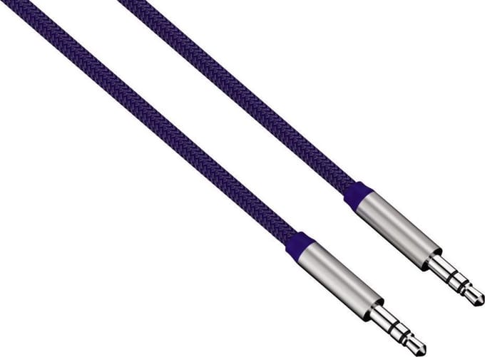Audiokabel 3,5 mm jack Color Line 0,5 m Blauw