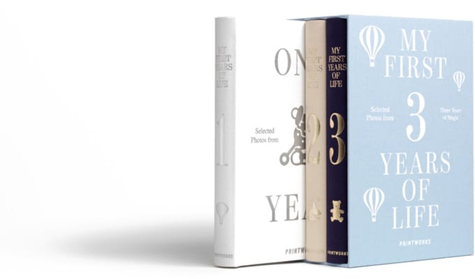 Printworks Baby Album set van 3 - My First 3 Years