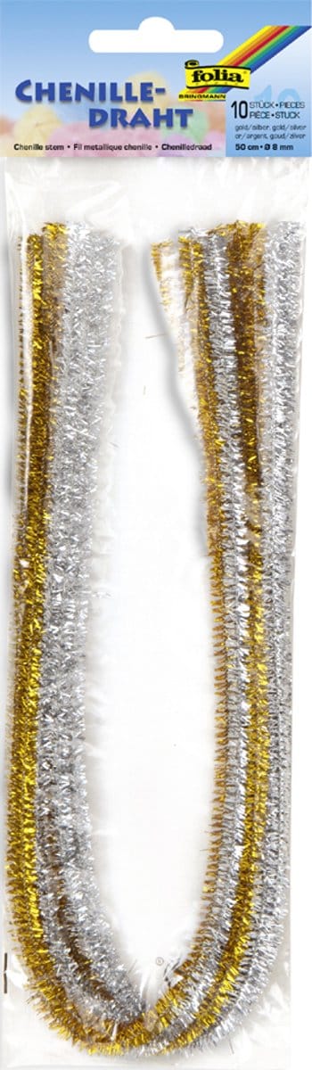 Chenilledraad | Goud en zilver | 5 meter
