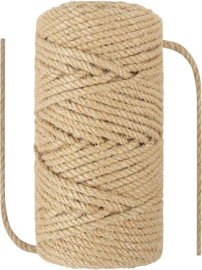Touw, natuurlijk, heavy duty, 50 meter, draadkoord