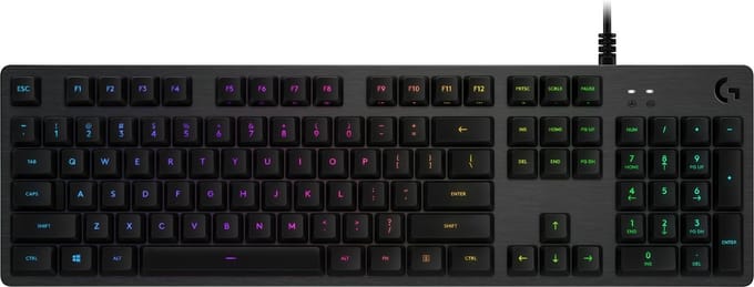 Logitech G512 Carbon GX Brown - US - Gaming toetsenbord - Universal - Zwart