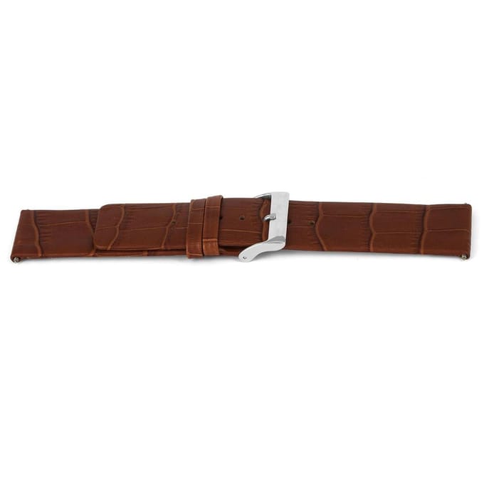 Horlogeband F345 Croco Bruin 18x18 mm