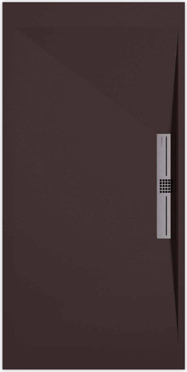 Sanifun douchebak Stone Side Chocolate Smooth 1300 x 800 S