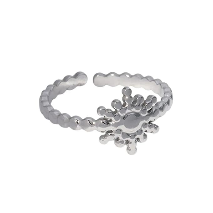 Rvs sieraden - Stalen verstelbare open ring -Duurzaam- One size-Zilver