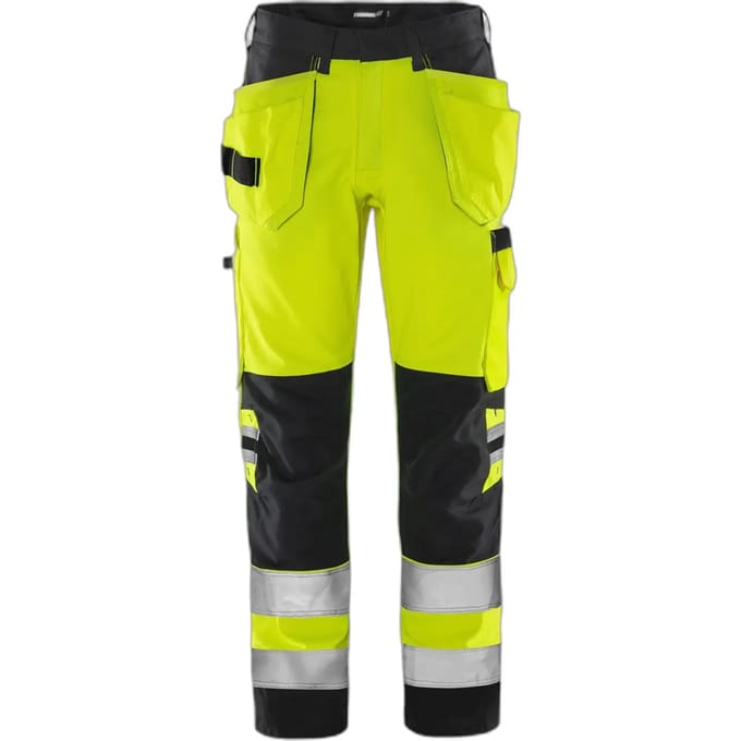Hoge-visibility werkbroek klasse 2 Fristads Green 2641 GPLU