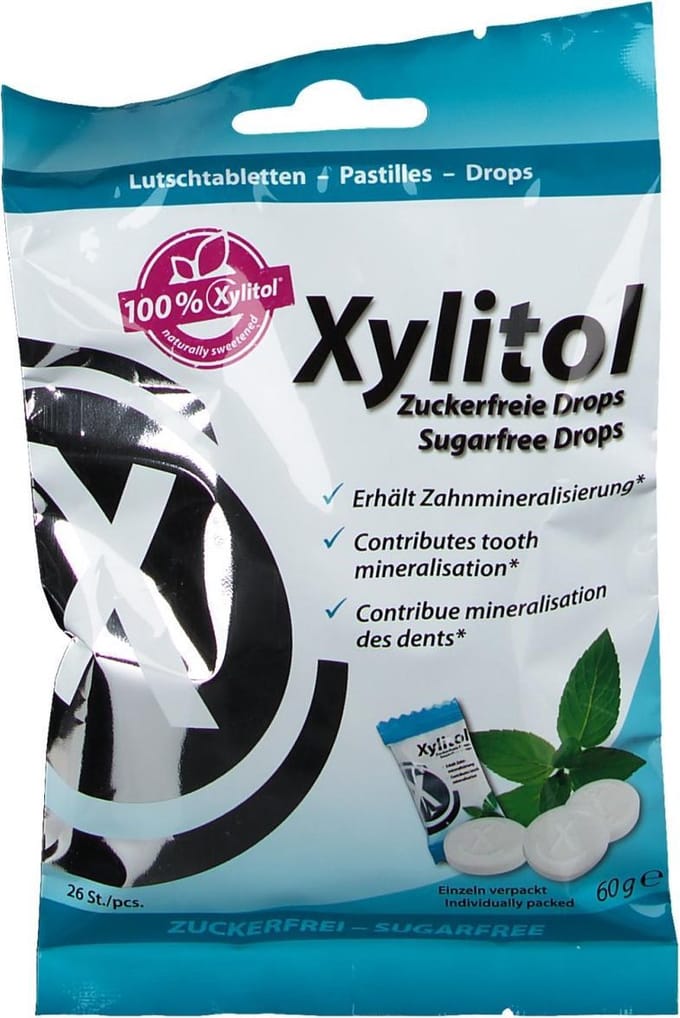 Miradent Xylitol Mints - pepermunt - 26 stuks - suikervrij
