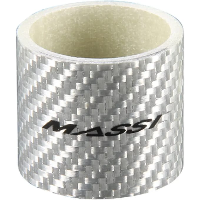 Massi Carbon Spacers 1 1/8 30 Mm 2 Eenheden Zilver 1 1/8´´ / 30 mm