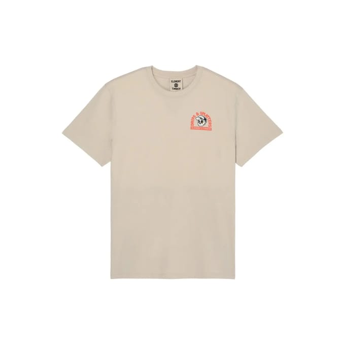 Element Drips T-shirt Met Korte Mouwen Beige M Man