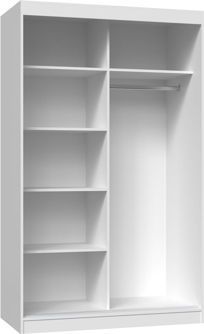 Kledingkast Iga 120 A/C WIT
