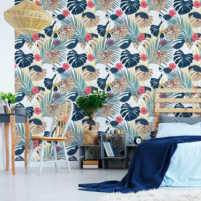 Behang-effect sticker - VILLA DE CURA - 50x50cm