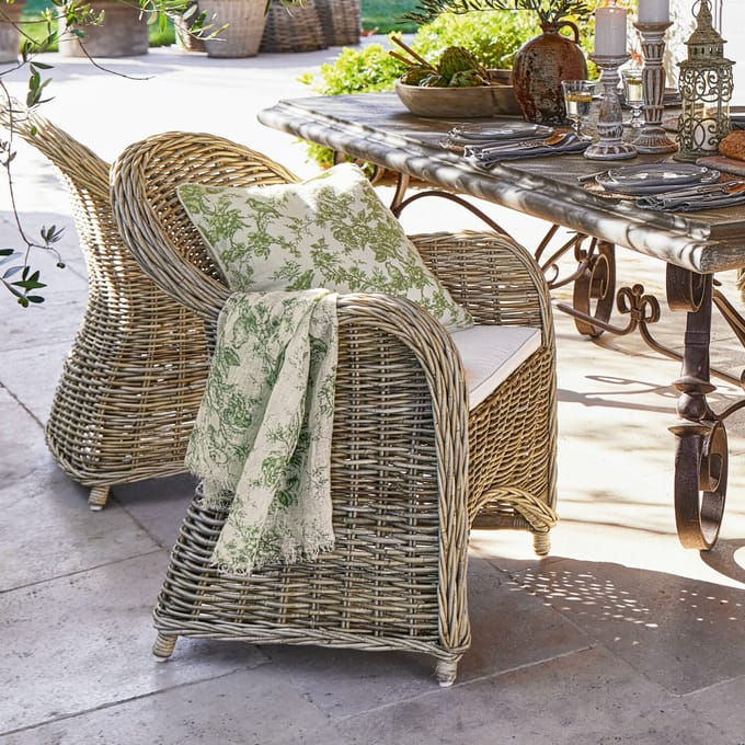 LOBERON Fauteuil Margate bruin/crème