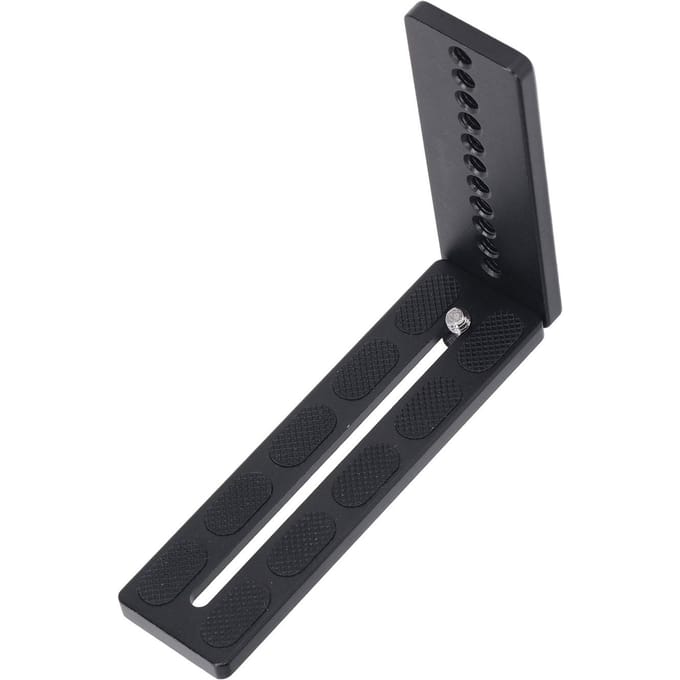 Verticale Camera Snelkoppelingsplaat Aluminiumlegering L-vormige Standaard Met 1/4 Schroefgat gray