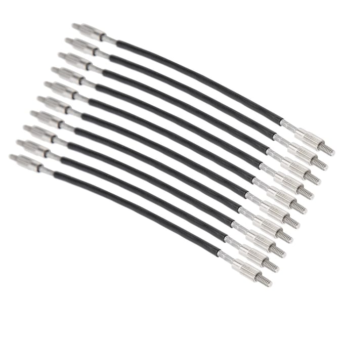 10 stuks Viool Staartstuk Staartstuk Staal Antislip Draad Staartkoord Vervangende Accessoires gray