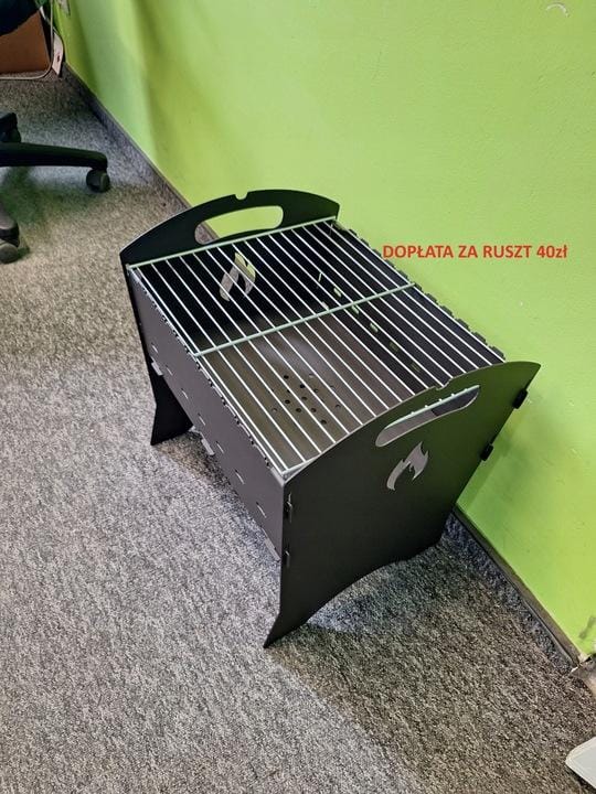 Opvouwbare Koolgrill 40x34x45cm - Stevig & Draagbaar