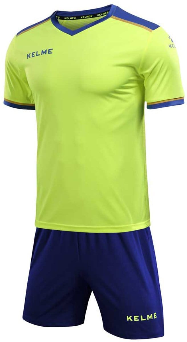 Kelme Segovia Korte Mouw Set Groen,Blauw 4XL Man
