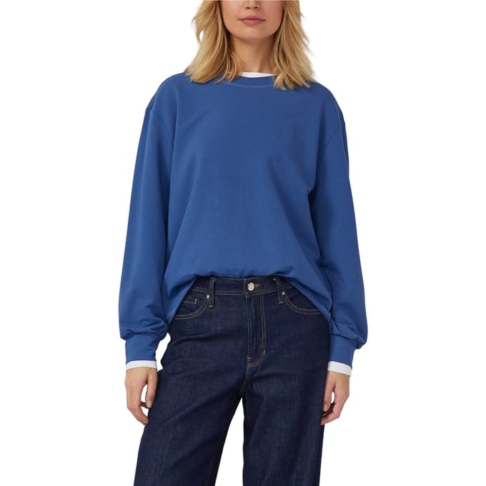 s.Oliver Sweatshirts Blue Maat: 36 | Longsleeves Outlet | Dames | Blauw