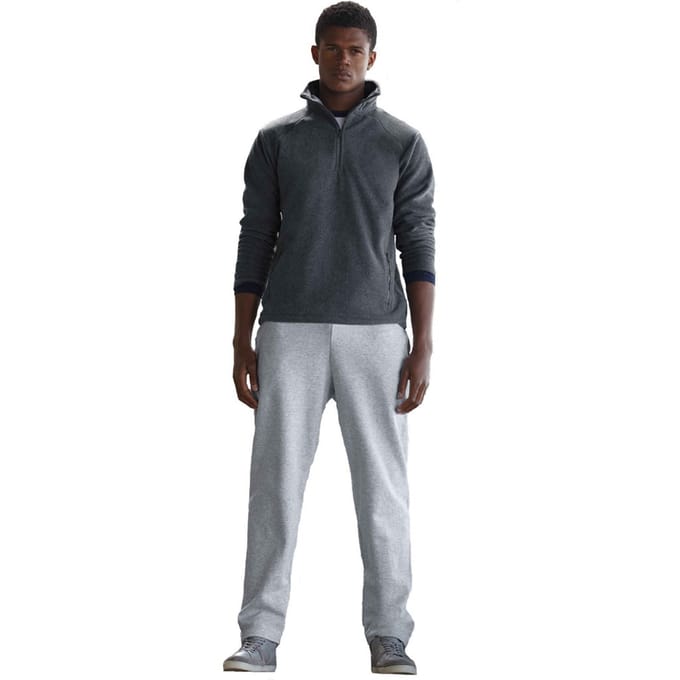 Fruit Of The Loom Heren Open Zoom Trainingsbroek / Joggingbroek (Heather Grijs)