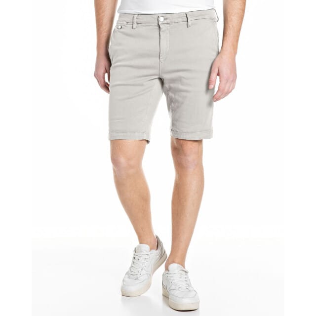 Replay Replay Hyperflex Jeans Short Benni Regular Fit Ivory  34
