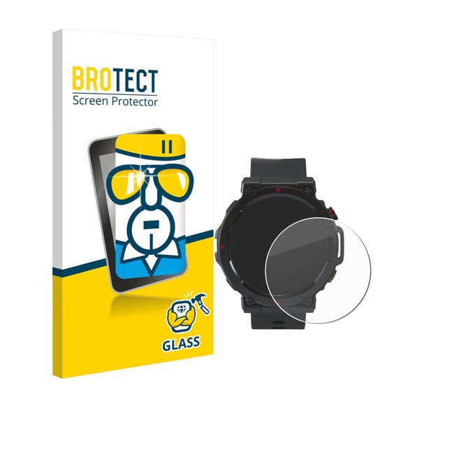 BROTECT - Glas Screenprotector voor Crivit Sport-Smartwatch - Gehard Beschermglas 9H