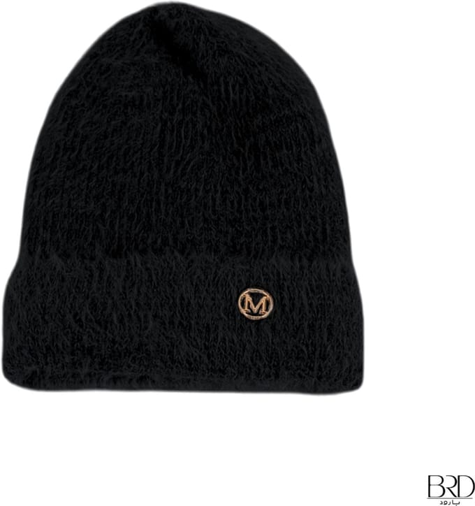 BRD Winter® | Zwarte Wollen Muts | Elegante Dames Wintermuts zwart