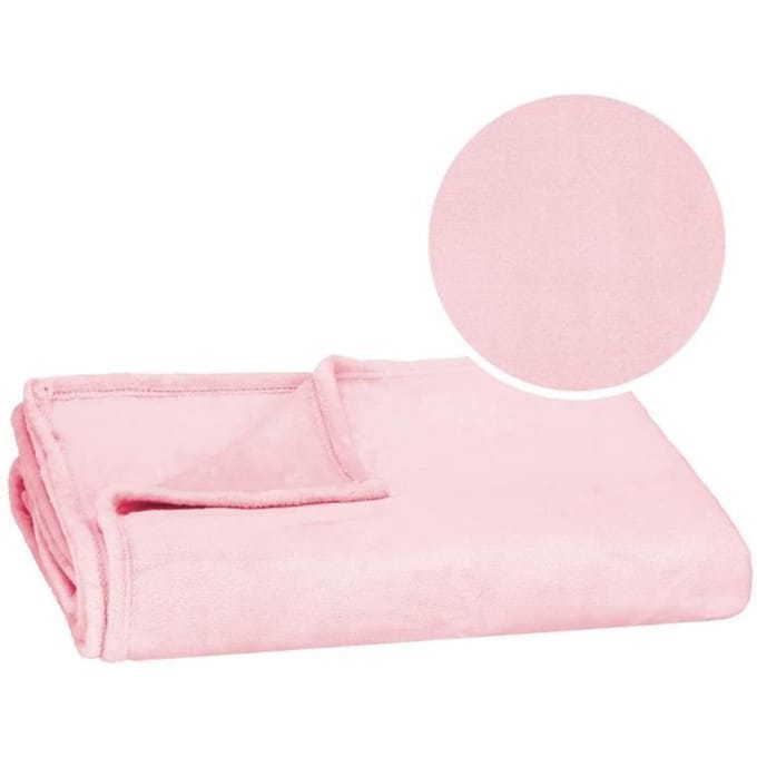 Springos Plaid | Sprei | Deken | Woonaccessoires | 150x200 cm | Roze