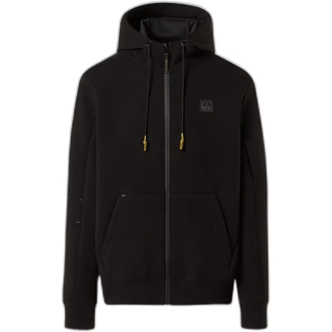 North Sails Sweatshirt Scuba-stof met volledige ritssluiting