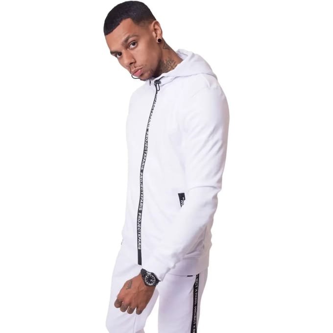 Basic hoodie met rits en logo Project X Paris