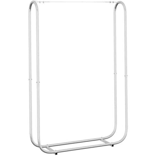 vidaXL - Haardhoutrek - 100x25x150 - cm - gegalvaniseerd - staal