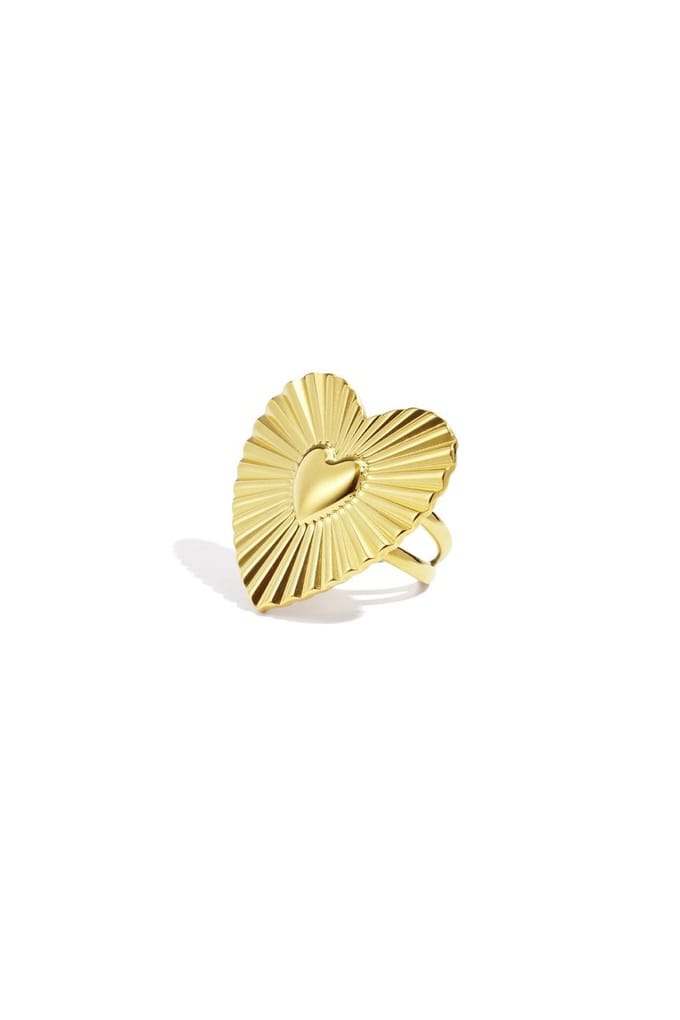 Bijoutheek Ring (Sieraad) Stralend Hart Goud