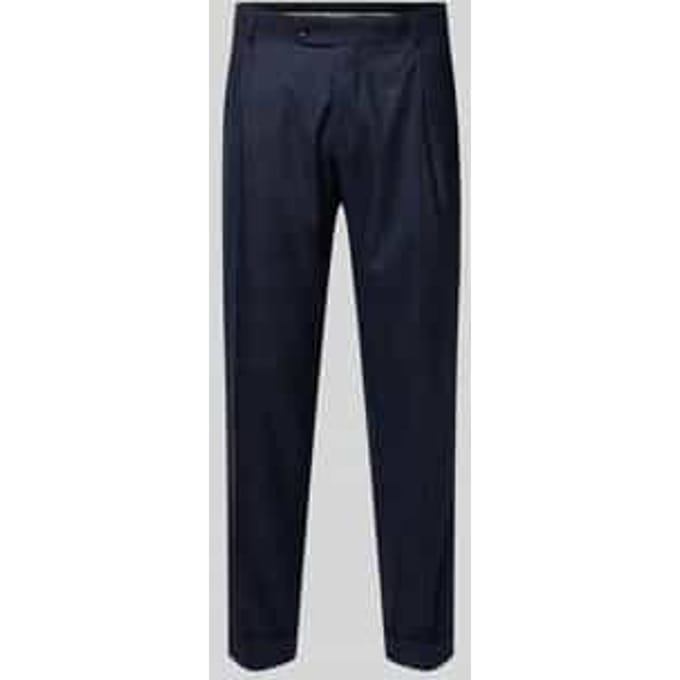 Slim fit pantalon van pure scheerwol, model 'Tillo'