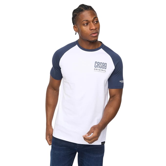Crosshatch Heren Bretsby T-shirt (Marineblauw)