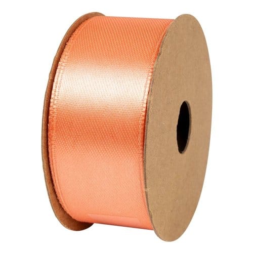 Stewo satijnen cadeaulint, formaat 25 mm. x 4 m., kleur oranje
