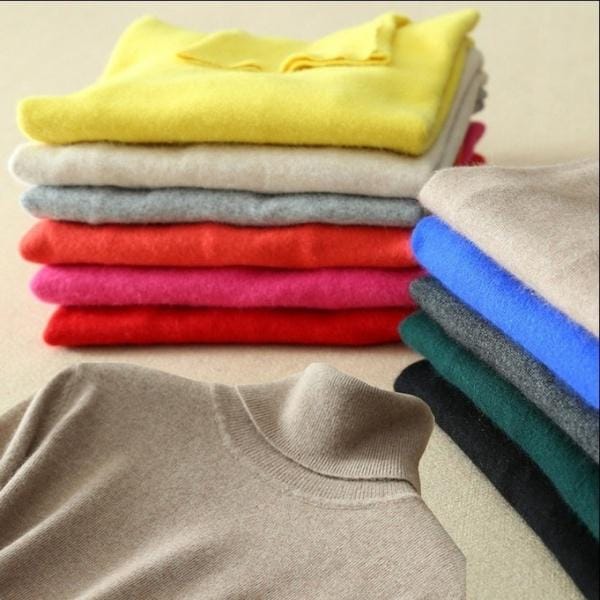 Wol pure kasjmier trui Dames gebreide coltrui Kasjmier trui Pullover Elasticiteit Pull Femme Hoge hals gebreide truien Trui 2XL
