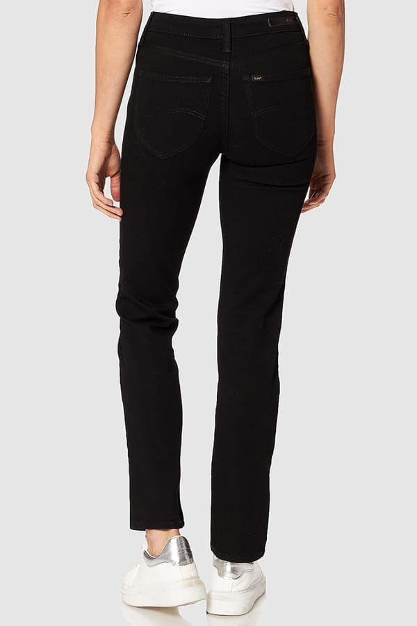 Lee Marion Black Rinse Jeans Maat: W27L33 | Straight Broeken Outlet | Dames | Zwart