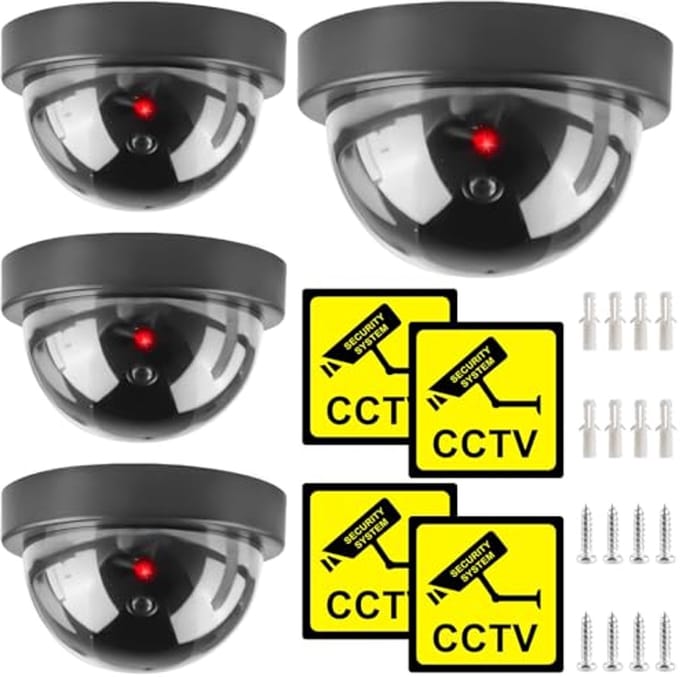Dummy Dome Bewakingscamera met Knipperend LED Licht voor Binnen en Buiten