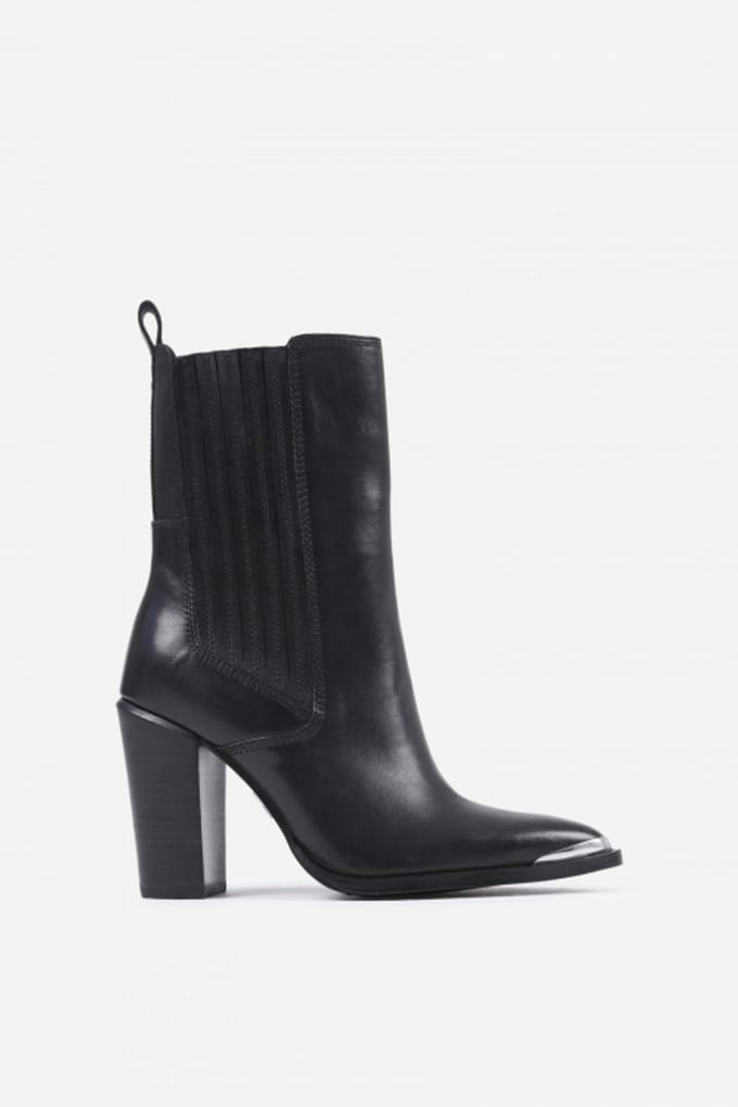 BRONX new-americana enkellaars zwart