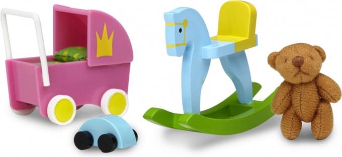 Lundby Smaland - Poppenhuis Speelgoedset - 4 stuks