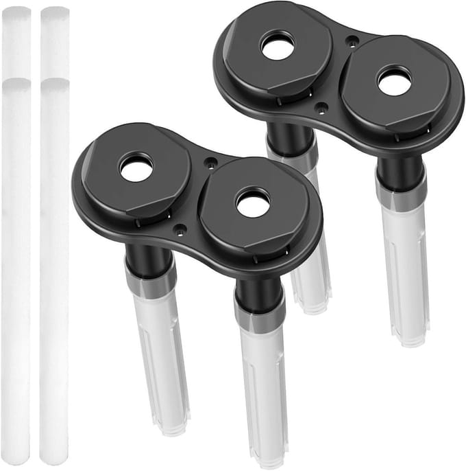 2 Stuks USB Ultrasone Vernevelaar Module Accessoires met Plastic Beugel en 4 Stuks Filterstokken voor DIY Projecten en Experimenten
