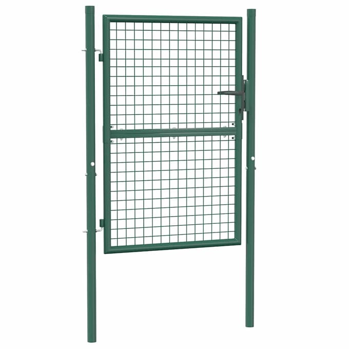 vidaXL - Hekpoort - staal - 100x125 - cm - groen