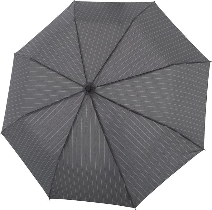 doppler Paraplu Fiber Magic Superstrong Stripe Grijs Veelkleurig