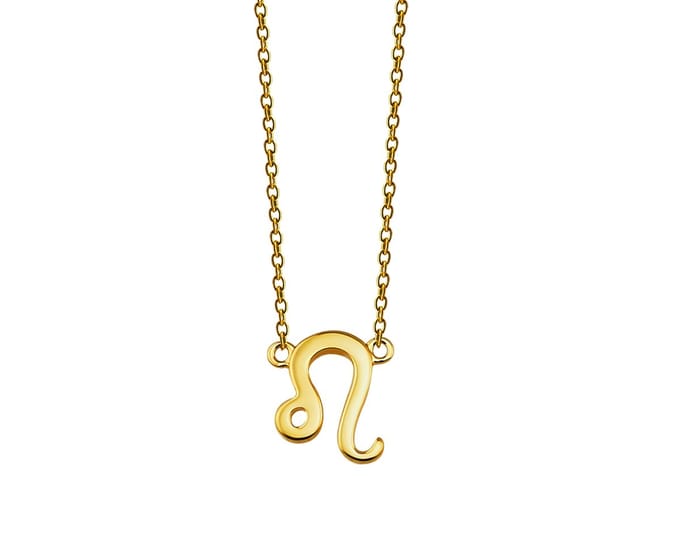 Leeuw Ketting Gold-Plated Zodiac ZN008G