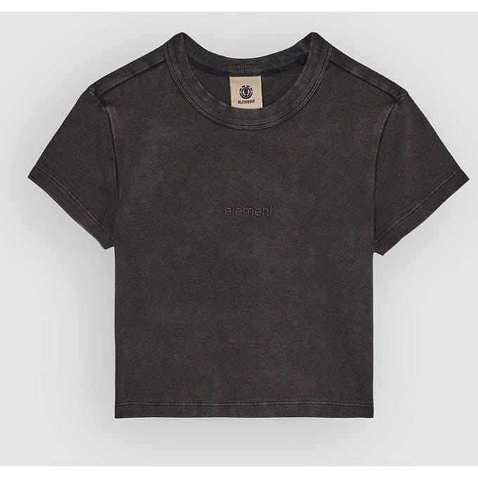 Element Lowcase Crop T-Shirt zwart