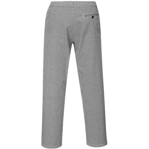 GGM Gastro (5 Stück) Unisex Kochhose - Schwarz / Weiß - Größe: M Zwart / Wit