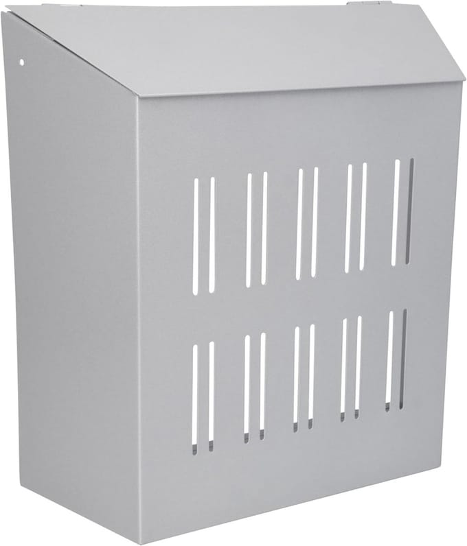 Postvanger - Brievenbakje - Post Netjes Houden - Binnenmontage - 345x352x120 mm - Zilver
