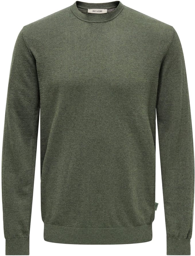 ONLY&SONS - ONSLOUI REG 12 MEL CREW KNIT NOOS - Heren - Gebreide truien