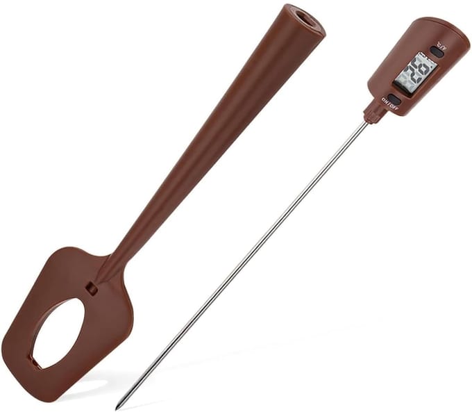 Digitale Chocoladethermometer, Elektronische Siliconen Thermometer voor Koken, Ideaal voor Chocolade, Sauzen en Voedselbereiding