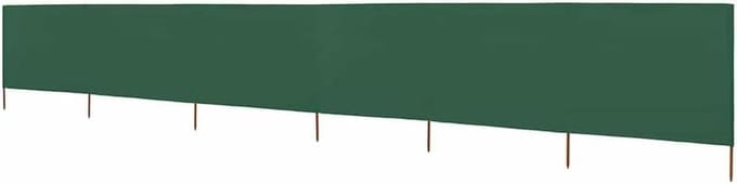 Windscherm Tuin - Balkonafscheiding - Bescherming tegen wind - 6-delig ontwerp - 800 x 80 cm - Groen