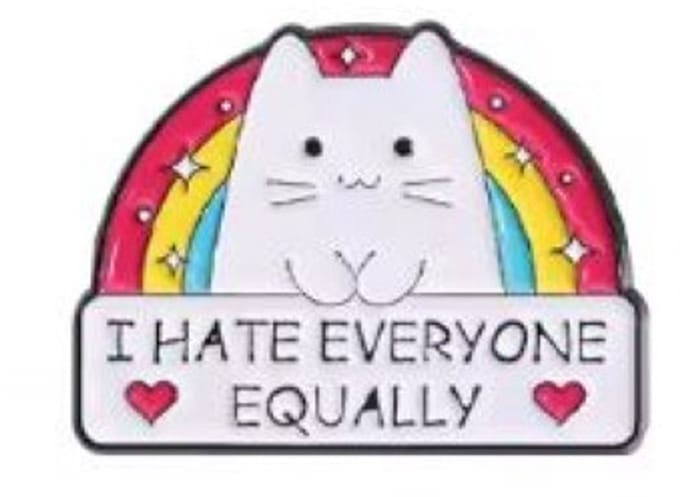 Pin Broche - enamel pin - kledingspeld - Haat kat