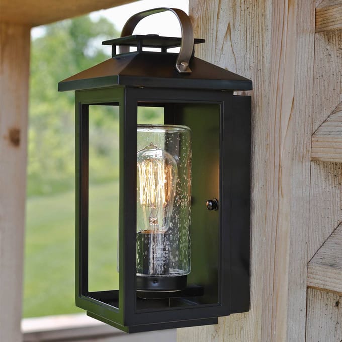 Hinkley LED Wand Buitenlamp Atwater | 1X E27 Max 60W | IP44 | Dimbaar | Black