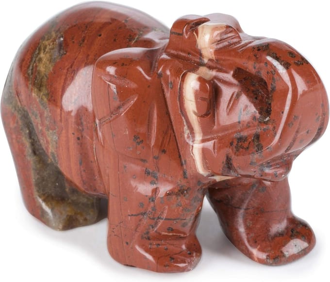 Bixorp Gems Jaspis Olifant Beeldje - Edelsteen Dier